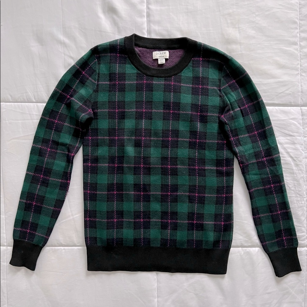 J. Crew Plaid Sweater XXS